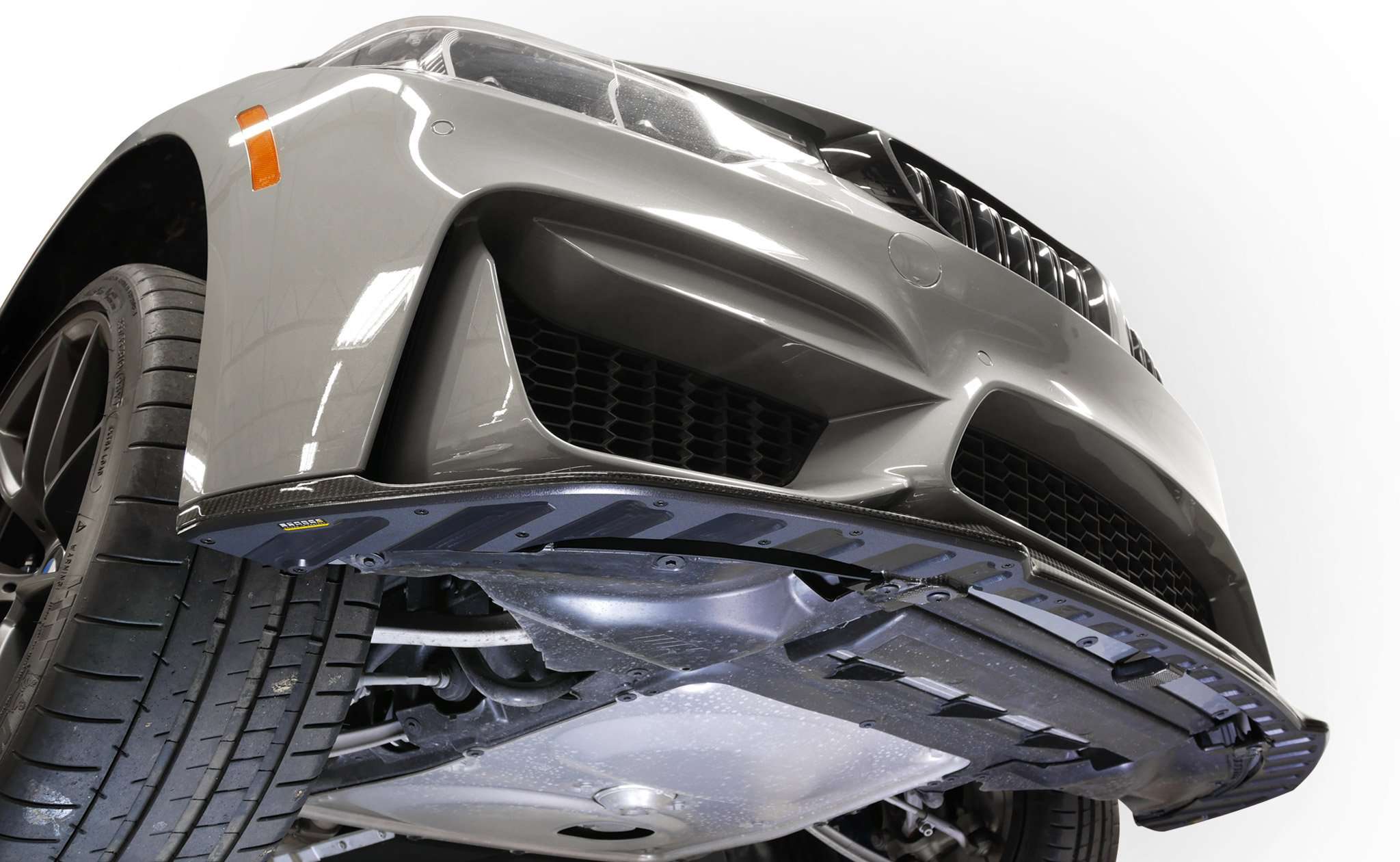 BMW M3 CS Scrape Armor skid plate bumper protection.