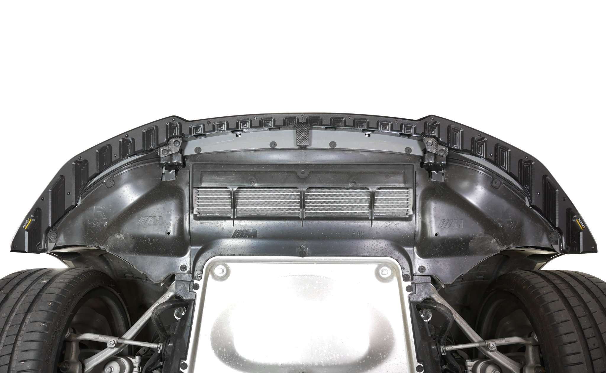 BMW M3 CS Scrape Armor skid plate bumper protection.